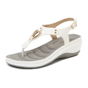 Ladies Rubber Sole Casual Wedge Sandals - Libiyi